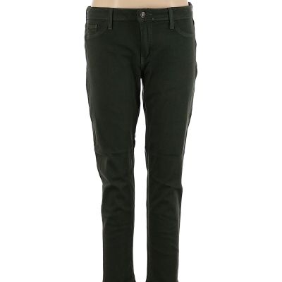 Just Black Women Green Jeggings 32 W Petites